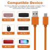 USB C Charger Cable for JBL Speaker Compatible with JBL Charge 4, Charge 5, Charge 6, Flip 5, Flip 6, Flip 7, Pulse 4, Pulse 5, Clip 4, Clip 5 Speakers and Endurance Peak II Earphones, 3.3ft (Orange) view 2