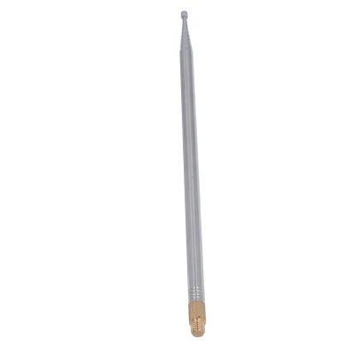 PAC 12 Shortwave Antenna, Aluminum Alloy Ground Anchor,7MHz50MHz Full Frequency Band 10 Sections Telescopic Antenna Maximum 2.5m for Various Communication Needs