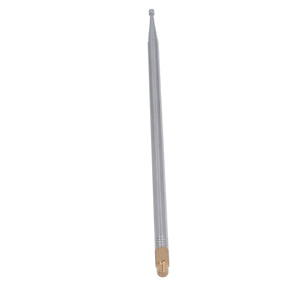 PAC 12 Shortwave Antenna, Aluminum Alloy Ground Anchor,7MHz50MHz Full Frequency Band 10 Sections Telescopic Antenna Maximum 2.5m for Various Communication Needs