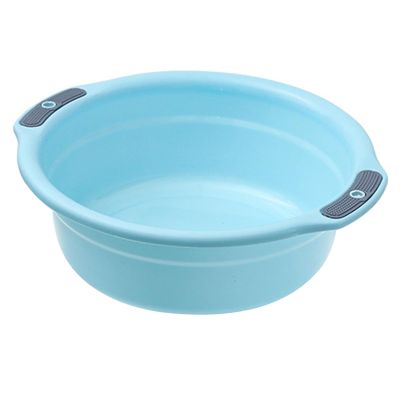 SASKATE Round Large Plastic Wash Basin, Thicken Anti Slip, Multi Functional Design, Easy to Carry