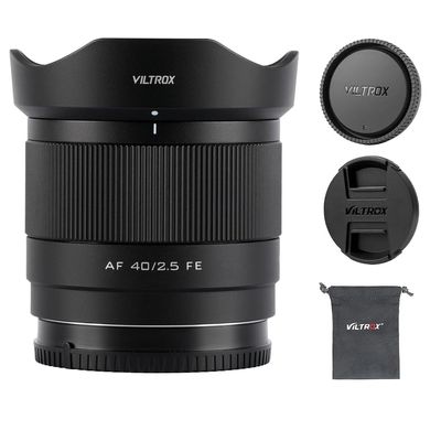 VILTROX AF 40mm f2.5 f/2.5 FE Mount Lens for Sony Mirrorless Cameras,Full Frame Auto Focus Lens for Sony E Mount a7RII a7SII a7SIII a7III a7RIII a7IV a7RIV ZV-E10 II a6700 a6600 a6400