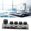 Mtlavishness Plug and Play Macro Key 14.06.05.0 Keypad 4 Keys Knob USB Or Blue Plug and Play Programmable Keypad with Backlit for Gaming Office Media Gaming Keypad Mechanical view 3