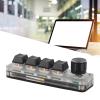 Mtlavishness Plug and Play Macro Key 14.06.05.0 Keypad 4 Keys Knob USB Or Blue Plug and Play Programmable Keypad with Backlit for Gaming Office Media Gaming Keypad Mechanical view 4