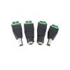 10 Pcs 12V 2.1 x 5.5mm 5.5 * 2.5mm DC Power Female Jack Adapter Connector for Led Strip Light 3528 5050 5630 5730(5.5X2.5mm Male) view 4