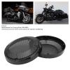 Excellent Quality Motorcycle Speaker Mesh Cover with Installation for Touring Glide Enthusiasts 1983-2020 (Glossy Black) view 3
