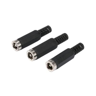 100Pcs DC Connector 5.5 x 2.1mm 5.5 * 2.1mm DC Power Female Socket DC Jack Assembly Barrel Solder Wire Connectors Adapter