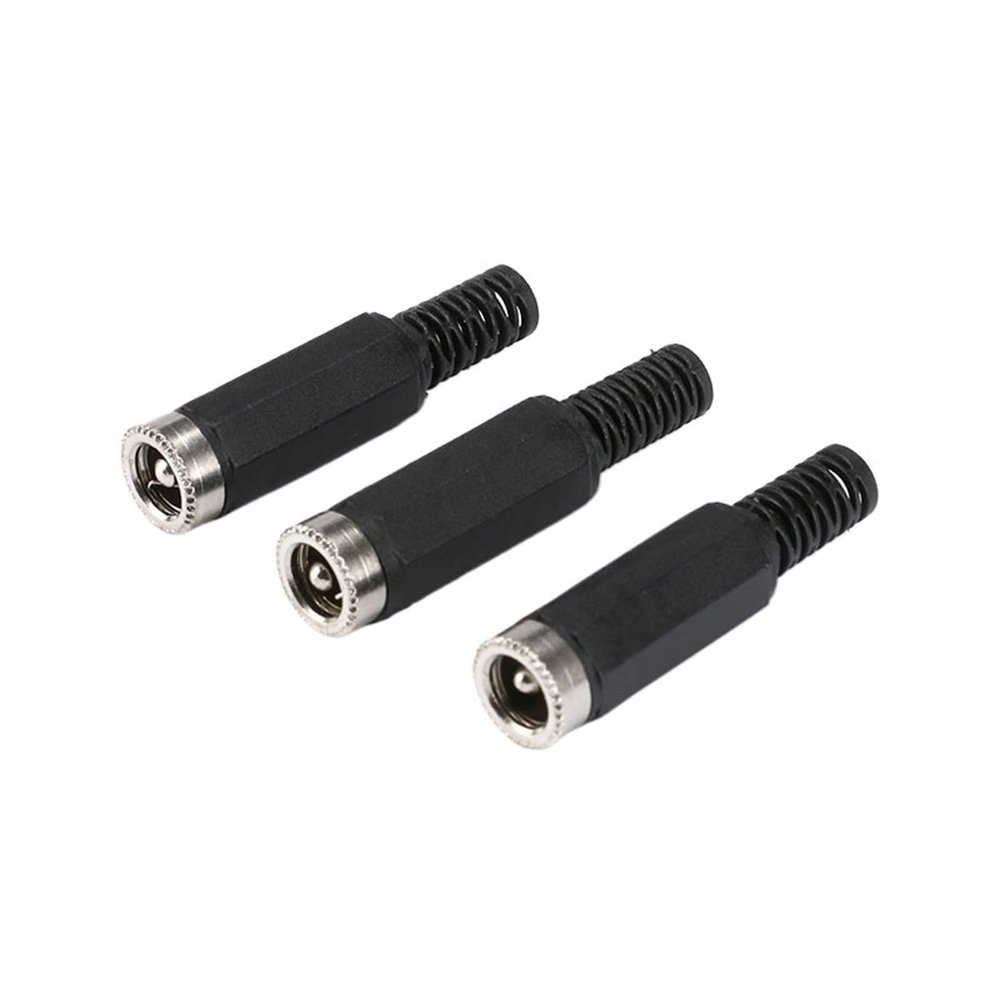 100Pcs DC Connector 5.5 x 2.1mm 5.5 * 2.1mm DC Power Female Socket DC Jack Assembly Barrel Solder Wire Connectors Adapter