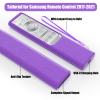 2 Pack Remote Cover for Samsung Smart TV, Silicone Protective Case for Samsung Solar Cell Remote 2021 2022 BN59-01357 BN59-01385 BN59-01265A Anti-Slip Remote Case (Purple not Glow + Red not Glow) view 2