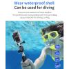 Nurnesy Action Camera 4K 30fps Anti Shake 147 Degree Wide Angle 30m with 1.18inch Screen Cycling Camera for Travel Outdoor Swimming view 3