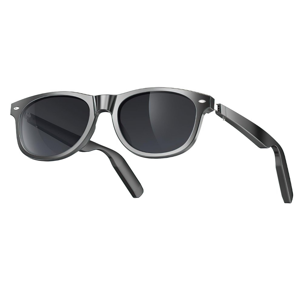 Fostex Polarized Smart Glasses with Voice Assistant, Bluetooth Glasses 10H Music 8H Call, 7-Day Standby, Ultra Light 36g for Driving Outdoor Running Small Face Fashion Gift
