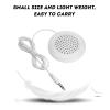 Mini Speaker, Laptop Speakers Subwoofer Speaker Portable Powerful White Lightweight Pillow Speaker, 3.5mm for Phone Compatible WithMP3 view 2
