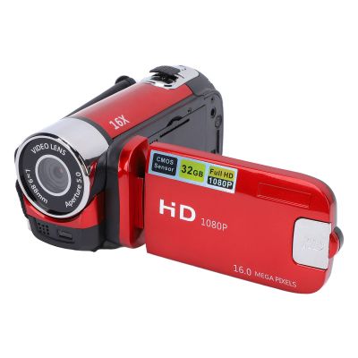 16MP Video Camera Camcorder, 1080P HD 2.4Inch Rotation Screen Digital Video Recorder DV Camera with 16X Digital Zoom, Vlogging Camera for Travel Video Recording