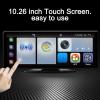 10.26 Touchscreen Wire Less Portable Car Stereo Android Auto, Car Play Navigation with Voice Control, Bluetooth Call Music, AUX FM Transmitter, Car Radio Receiver view 3