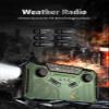 Weather Radio, Multifunction 4 Power Supply AM FM NOAA Emergency Radio with Adjustable Brightness for Camping, Outdoor (Yellow) view 2