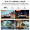 Bundle: Vantrue N2X Front and Inside Dash Cam + 256GB SD Card Dual Dashcam, Infrared Cabin Camera, STARVIS 2, GPS, 24Hrs Parking Mode, WiFi Dash Cam view 2