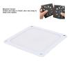 120mm PC Fan Dust Filter, 4pcs Magnetic Frame Computer Fan Grills Dust Mesh PC Cooler Filter Screen PVC, Dustproof Case Covers for Chicken Coop Vent Fan (White) view 3