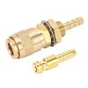 Water Cooled Gas Adapter, Water Cooled Gas Quick Connector for Equipment, Brass Material, 6mm view 1