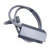 Ethernet Adapter, Connect to Internet Satellite, Rubber and Copper Cable, Stable Rectangle Satellite Ethernet Adapter, Convenient Setup, Plug and Play view 1