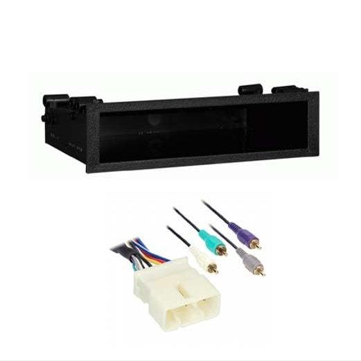 Car Stereo Single Din Radio Dash Kit and Wire Harness for Compatible with for Toyota Camry, 1992-2001, with Factory Amplifier