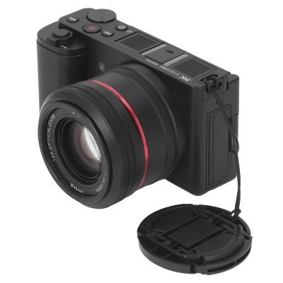 Yunir Digital Camera, 5K HDR 30fps 64MP Micro SLR Camera with 3.2in Flip Touchscreen, 12X Optical Zoom, Cordless Fidelity Connectivity, Multi Modes Camera