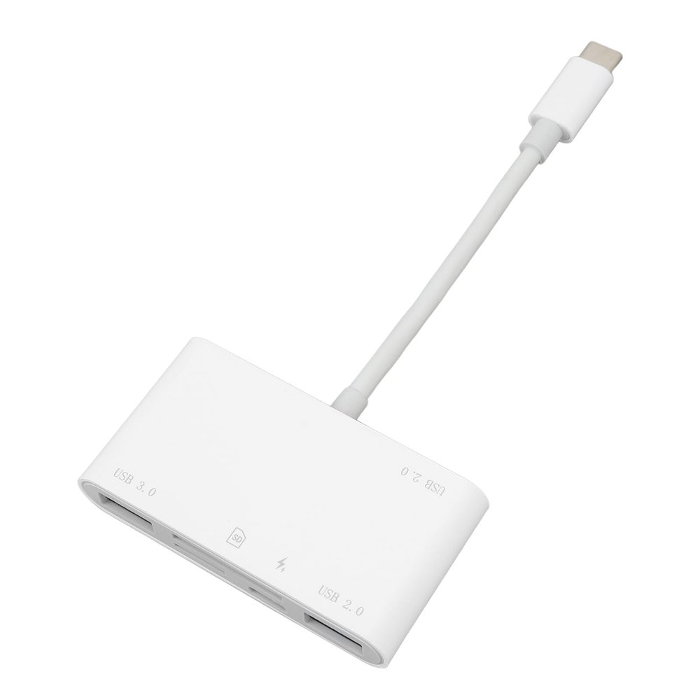 6 in 1 Memory Card Reader Adapter for Photography, Plug and Play High Speed USB C Smart Camera Storage Card for Phones Laptop Computers