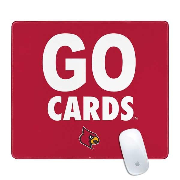 Skinit Medium Gaming Mouse Pad - Officially Licensed Go Cards Design with Stitched Edges, Waterproof, Non-Slip Rubber Base, Desk Mat for Keyboard & Mouse, 17.7" x 15.75" inches