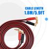 Right Angle Banana Plugs Line Wire, Right Angle Banana Plug Jumper Cable, Copper Speaker Wire for Sound and Speaker (1.8M) view 3