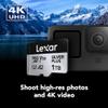 Lexar 1T Professional Silver Plus Micro SD Card, UHS-I, C10, U3, V30, Full HD & 4K, Up to 205/150 MB/s microSDXC Memory Card, for Videographers, Gamers (LMSSIPL001T-BNANU) view 3