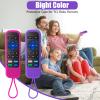 2 Pack Case for Roku Express/Streaming Stick/Premiere - Silicone Remote Cover for TCL Hisense Roku TV Remote (Purple not Glow + Rose not Glow) view 4