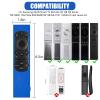 2 Pack Remote Cover for Samsung Smart TV, Silicone Protective Case for Samsung Solar Cell Remote 2021 2022 BN59-01357 BN59-01385 BN59-01265A Updated Remote Case (Royal Blue +Red Not Glow) view 3