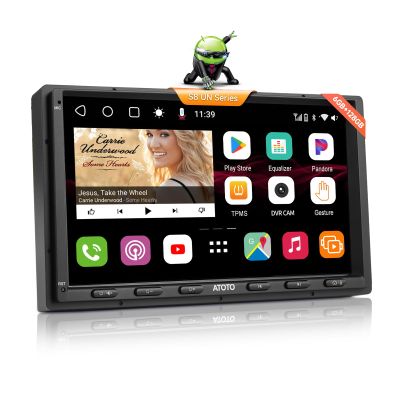 ATOTO S8 Ultra New 7" QLED Double Din Android Car Stereo, 8-Core 6G+128G, Wireless CarPlay & Android Auto, 4G LTE/WiFi, 4 * 49W Amp, 2 Bluetooth w/aptX HD,GPS Tracking&AI Chat, HD LRV, S8G2A79UN