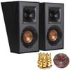 Klipsch Reference R-41SA Dolby Atmos High-Performance, Horn-Loaded Elevation Surround Speaker Pair with 5 Pair Banana Plugs and 50 Foot 16 AWG Gauge Heavy Duty Speaker Wire Cable view 1