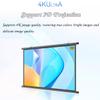 4:3/16:9 HD Projector Screen, Manual Pull Down Projector Screen for Home Theater, 72 Inch Projector Screen for Home Cinema, Projection Screen for Movies and Gaming(Metal,16:9-72inch) view 4