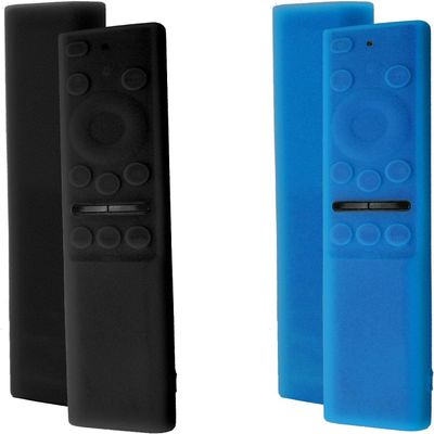 2 Pack Silicone Case for Samsung Smart TV Remote - Compatible with BN59-01385, BN59-01386, TM2280E, BN59-01391 - Protective Silicone Cover for 2022 Solar Cell Remote Control