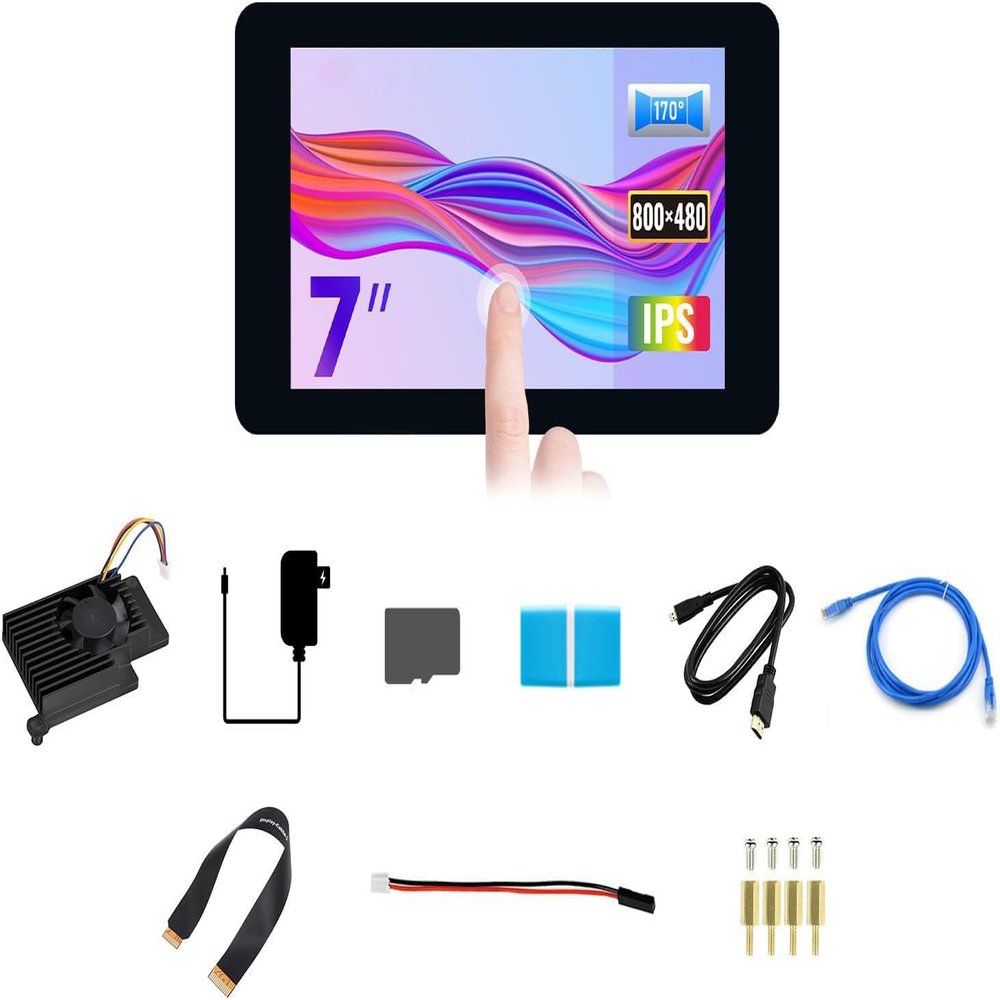 Accessories Kit, Compatible with Raspberry Pi 5 (Not Included) @XYGStudy (PI5 Display Acce B)