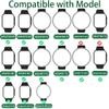 Compatible with AMAZTIM Smart Watch Bands, Silicone Replacement Strap Compatible with AMAZTIM, KOSPET M2, M3, M3 Ultra, C20 Pro, T2, T3, T3 Ultra, for WalkerFit M2, M6 Ultra, M2 Pro Watch (Black) view 2