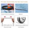 100FT/30M 4-Core Industrial TPU LC to LC Outdoor Armored Fiber Patch Cable, 4 Strands OS2 Single Mode Fiber Patch Cable with LC Connectors, Direct Burial LC-LC 9/125um, OD-5mm, Black view 3