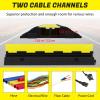 GarveeTech 3 Pack of 2 Channel Protective Wire Cord Ramp, Driveway Rubber Traffic Speed Bumps, Cable Protector, 11000 LBS per Axle Capacity view 4