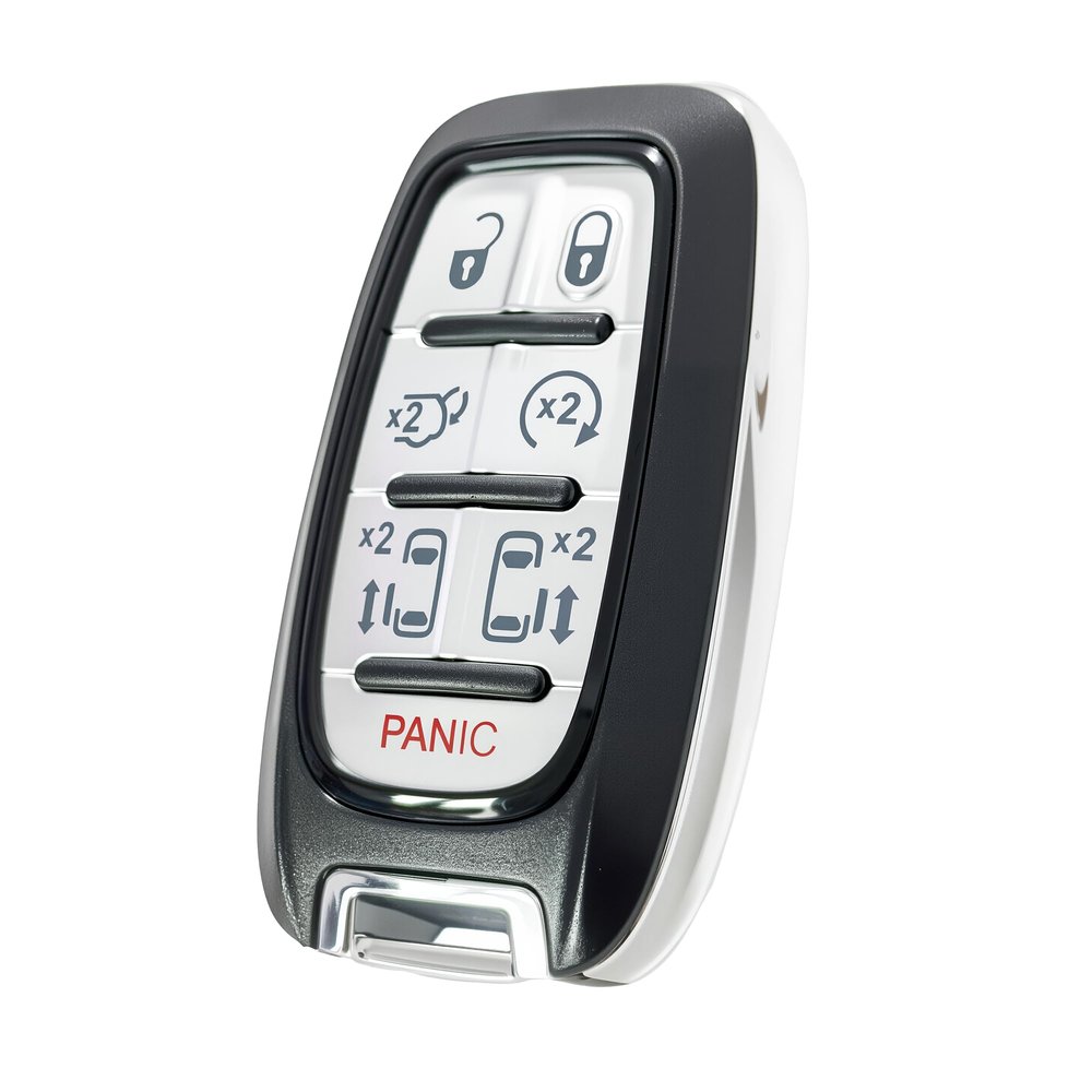Remote Key Fob Fobik Compatible for Chrysler Pacifica 2017 2018 2019 2020 2021 Voyager 2020 2021 Keyless Entry Remote Control(FCC:M3N-97395900 68217832AC 433 MHz)