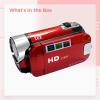 16Mp 1080P Camcorder, 2.7 Inch LCD Screen with 270 Rotation, 16X Digital Zoom, Built-in Light, Anti-Shake, Great for Travel, Parties, and Family Events view 2