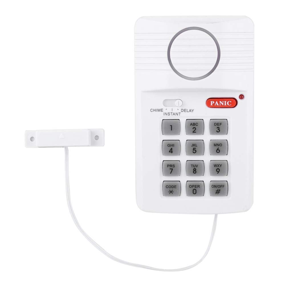 Door Alarm System 3 Settings Security Keypad with Panic Button for Home Office