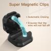 12-Pack Magnetic Cable Organizers  Reusable Wire Management Clips for Desk, Office, Home  Tidy USB, Charger, Headphone, and Power Cords Wire Holder Keeper Organizer view 3