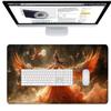 Large Mouse Pad Desk Mat, Anti-slip Keyboard Pad with Multifunctional, Gaming Mousepad, Office Desk Accessories for Computer, PC and Laptop large mouse pad, Portable Cloth Design 48"x24" Pink Wing O-0 view 2