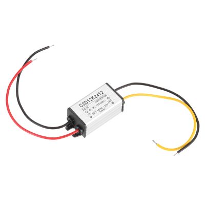 MECCANIXITY DC 24V to DC 12V Power Converter 1A 12W Step Down Converter Voltage Reducer IP68 Waterproof Transformer Power Supply Module Power Adapter for Car Truck Solar System