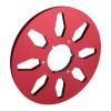 1/4 10.5 Inch Empty Tape Reel, Aluminum Alloy Sound Takeup Reel with 8 Holes Wind for NAB Recording, Unbreakable and Erosion (Red) view 1