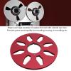 1/4 10.5 Inch Empty Tape Reel, Aluminum Alloy Sound Takeup Reel with 8 Holes Wind for NAB Recording, Unbreakable and Erosion (Red) view 3