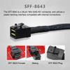 xiwai PCI-Express 4.0 SFF-8643 Female to SFF-8643 Female PCBA Coupler Mini SAS HD Adapter Internal to External Extender Card view 3