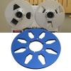 1/4 10.5 Inch Empty Tape Reel, Aluminum Alloy Sound Takeup Reel with 8 Holes Wind for NAB Recording, Unbreakable and Erosion (Blue) view 2