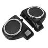 SHMTOOL 6.5" Speaker Pods Boxes Lower Vented Fairing & Speaker Grills Cover For Harley Touring Electra Glide Street Glide Road Glide 2014-2023,Unpainted & Chrome Trim view 1