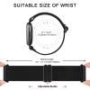 Amzpas Bands Compatible with Fitbit Versa 4 Band/Fitbit Versa 3 Bands/Fitbit Sense Band/Fitbit Sense 2 Band for Women Men, Soft Elastic Nylon Band Replacement for Fitbit Versa 4/ Sense 2, Leopard view 3